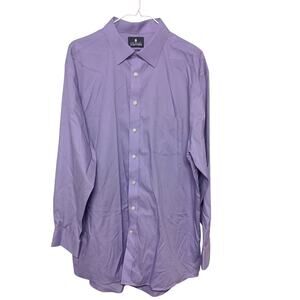 Stafford Men’s XL Purple Long Sleeve Button-Up Dress Shirt